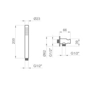 SUPPORTO DOCCIA FISSO CON DOCCETTA STILOX