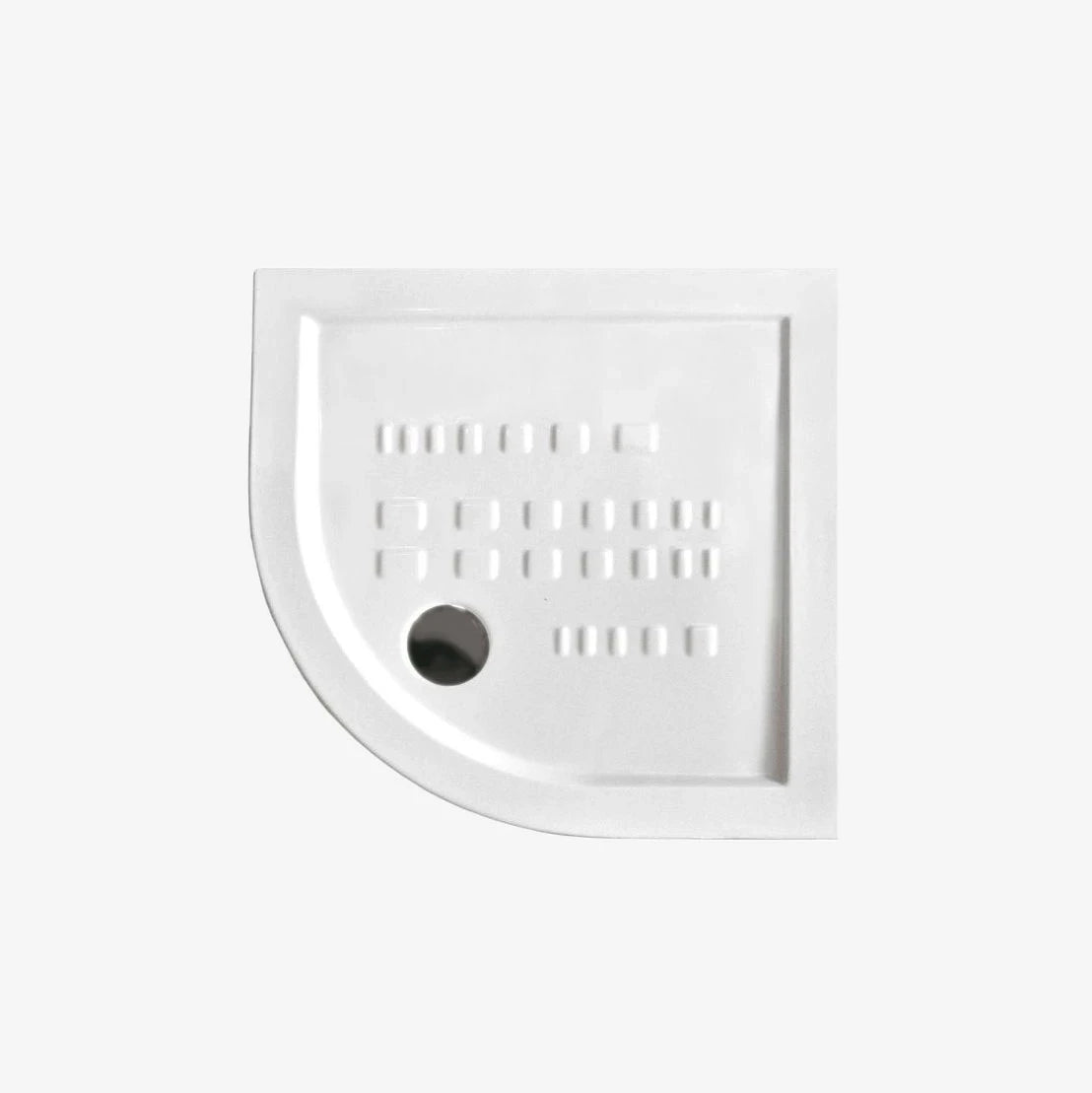 Piatto doccia 80x80 angolare  h.5,5 in ceramica bianco lucido  di Ceramica Althea
